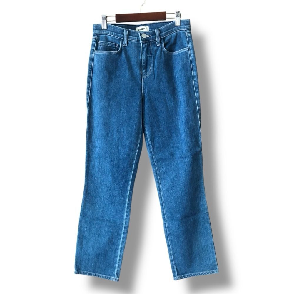 L'Agence High Rise Cropped Slim Leg Jeans NWOT Size 25 Denim Capsule Casual